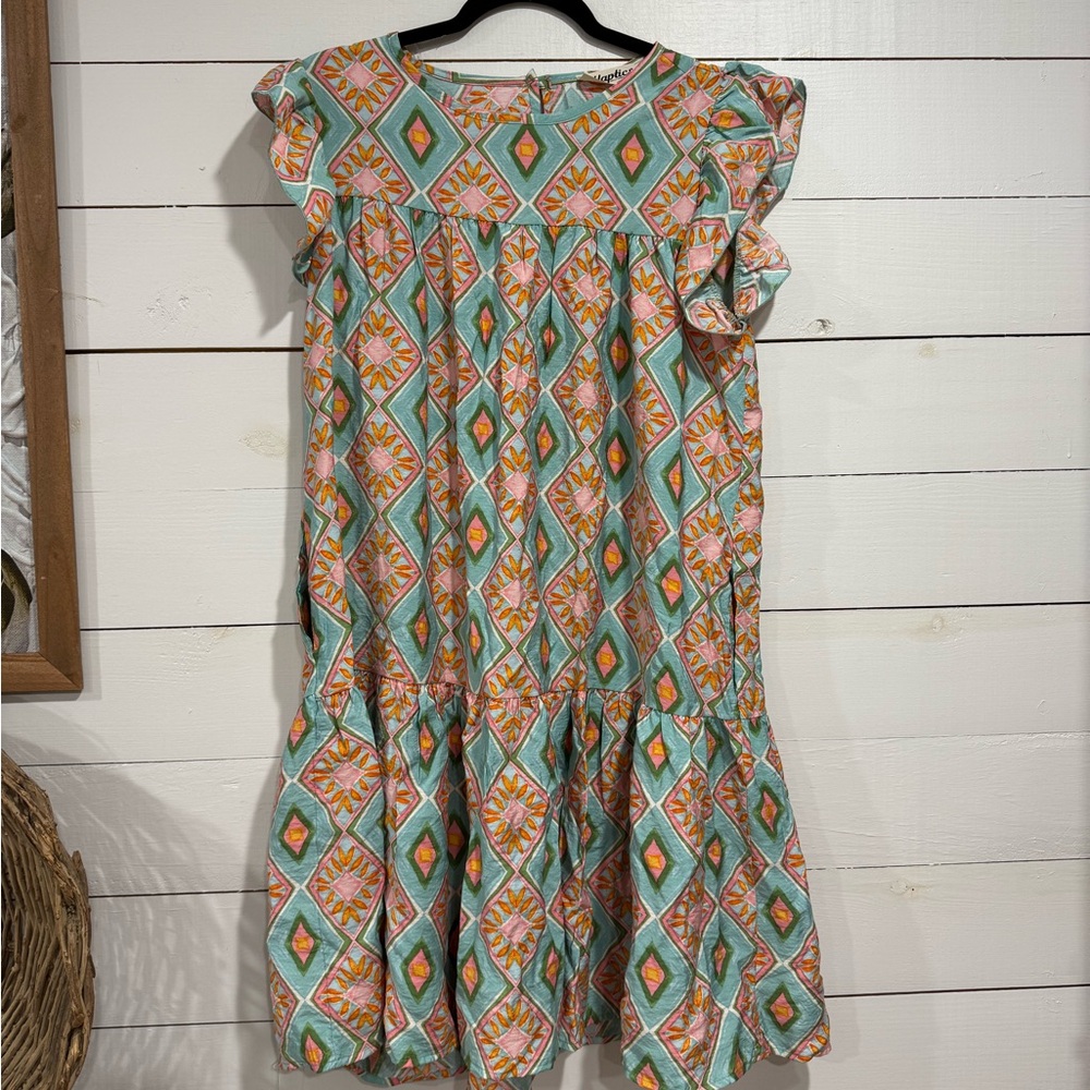 Haptics Geometric Pattern Dress